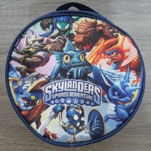 SKYLANDERS Spyro's Adventure Blue Carry Case Storage Bag Lunch Tote